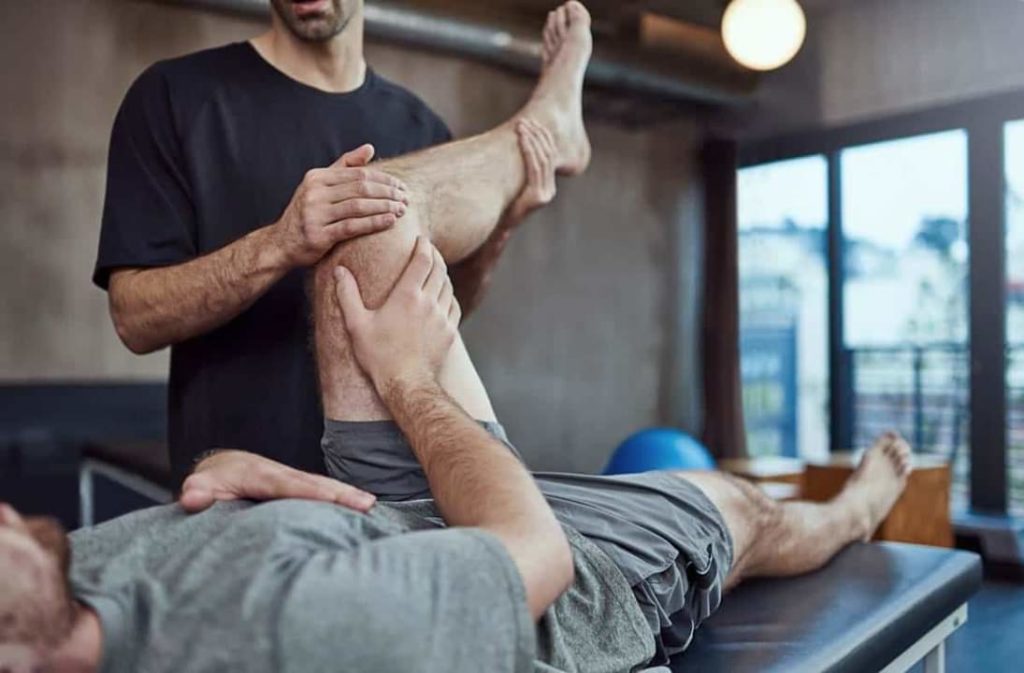 Someone undergoing physical therapy for injury prevention in Naples, FL